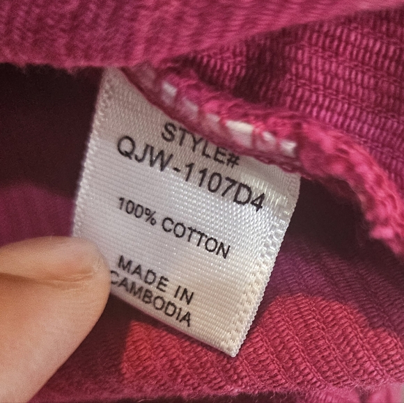 Zenana Corduroy Shacket Womens Plus Size Jacket Button Up Mineral Wash. - Picture 7 of 7